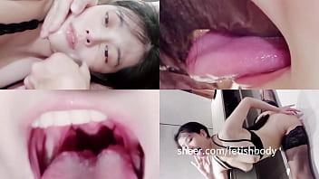 Girlfriend-style service system! Extraordinary deep-throat with tongue and guy goo - facehole sex/throat sucking/throat clamp/throat bulge/vomiting sound slamming/multiple positions/face tear up with snot and tears/throat opened up with thumbs [human imag