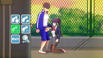 Lovely school chick having bang-out with a boy in 7 days gf fresh anime porn game