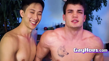 Wonderful Chinese Jock Barebacks His Ultra-cute Pal  - Tyler Wu, Kurt Adam