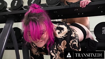 Mesmerized - Sweetheart Lena Moon Gets STUCK In The Gym And Fucked By Giant Spear Guy Who Takes Advantage