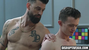 Newcomer homo pornography actor gets a harsh approach on flick set