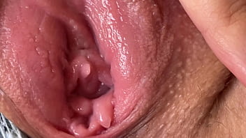 Close-up raw edible cunt spreading, nubile biotch prepped to smash