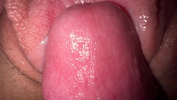 I screwed my ultra-kinky stepsister, cock-squeezing cream-colored cunny and close up jizz shot