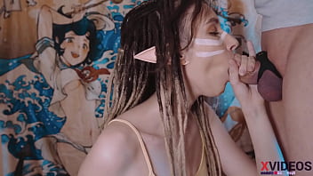 Uber-cute female elf in dreadlocks throating my salami juicy! Spitting deep bj ! Oral job my wondrous girlfriend!