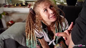 German Dreadlocks Chick Julia Testicle tonic entice to Penetrate by Lecturer