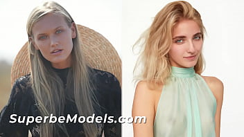 SUPERBE MODELS - (Dasha Elin, Bella Luz) - Light-haired COMPILATION! Wonderful Models Strip Leisurely And Flash Their Ideal Bods Only For You