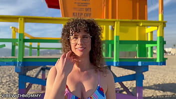 Jewish Cougar Picks Up Random Fellow for Hump at The Beach and Drilled by Stranger in Bathing suit