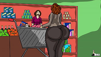 Gigantic Butt Mrs. Keagan get distress at the supah market (Proposition Season 4)