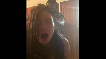 Fabulous latina dreadhead gets arched over kitchen counter and gets her brains pummeled out